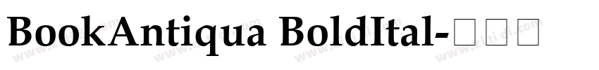 BookAntiqua BoldItal字体转换